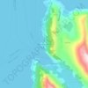Øksfjord - Ákšovuotna topographic map, elevation, terrain