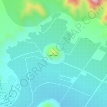 Cerro Cono topographic map, elevation, terrain