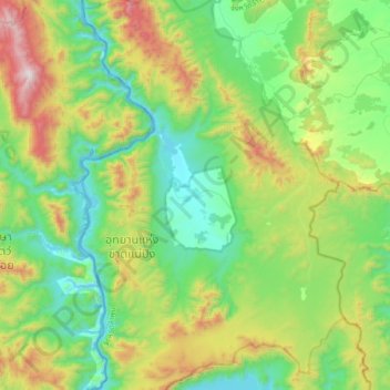 Ko topographic map, elevation, terrain