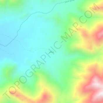 مَثْعَر topographic map, elevation, terrain