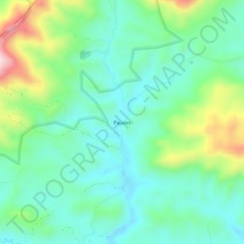 Pajales topographic map, elevation, terrain