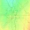 Fargo topographic map, elevation, terrain