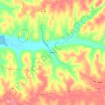Yuma topographic map, elevation, terrain