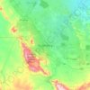 Rustenburg topographic map, elevation, terrain