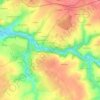 Le Foulon topographic map, elevation, terrain