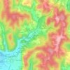 Le Brugal topographic map, elevation, terrain