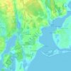 Cotuit topographic map, elevation, terrain
