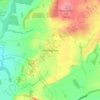 Pattingham topographic map, elevation, terrain