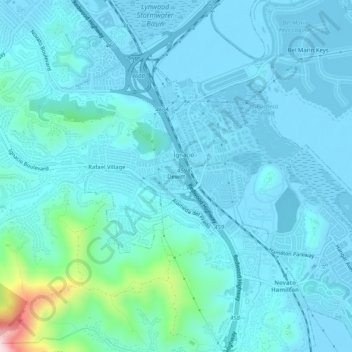 Dewitt topographic map, elevation, terrain
