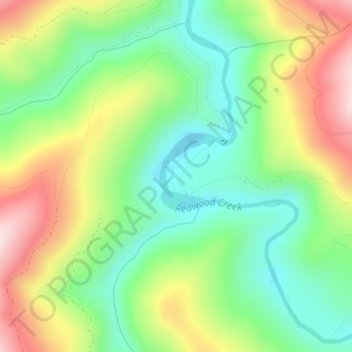Tall Trees Grove topographic map, elevation, terrain