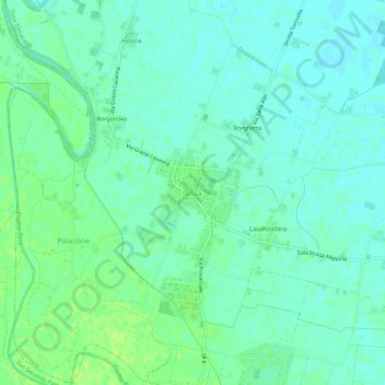 Sissa topographic map, elevation, terrain