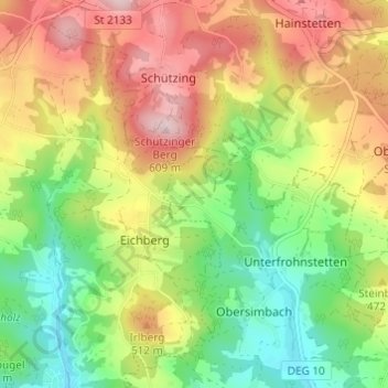 Boxbach topographic map, elevation, terrain