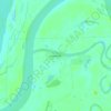 Kwethluk topographic map, elevation, terrain