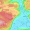 Hirschberg topographic map, elevation, terrain