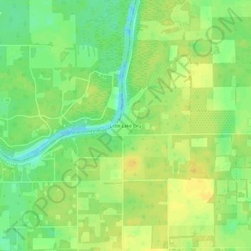 Little Lake City topographic map, elevation, terrain