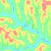 Prosperity topographic map, elevation, terrain