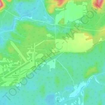 Quillayute topographic map, elevation, terrain