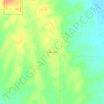Buena Vista topographic map, elevation, terrain