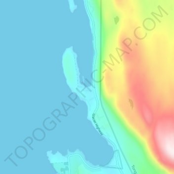 Tee Harbor topographic map, elevation, terrain