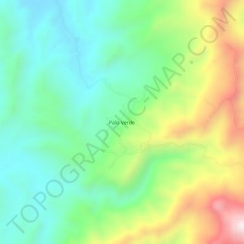 Palo Verde topographic map, elevation, terrain