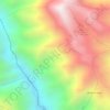 Los pinos topographic map, elevation, terrain