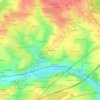 Les Boudières topographic map, elevation, terrain