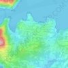 A Rega topographic map, elevation, terrain