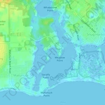 Sycamore Cove topographic map, elevation, terrain