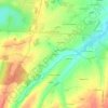 Les Tilets topographic map, elevation, terrain