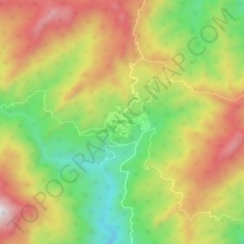 Lahe topographic map, elevation, terrain