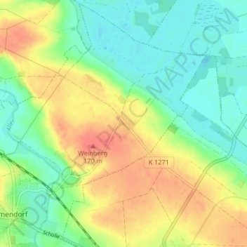 Neu Ummendorf topographic map, elevation, terrain