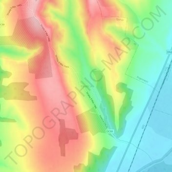 Ireasca topographic map, elevation, terrain