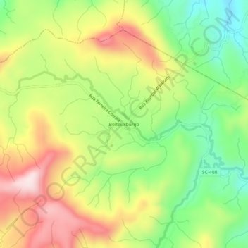 Boiteuxburgo topographic map, elevation, terrain