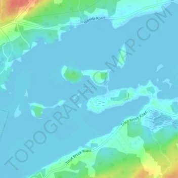 Morley Bay topographic map, elevation, terrain