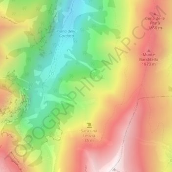 Le Tagliole topographic map, elevation, terrain