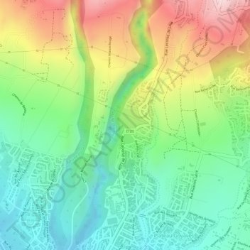 Roche Maigre topographic map, elevation, terrain