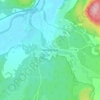 Nethy Bridge topographic map, elevation, terrain