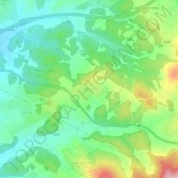 Harel topographic map, elevation, terrain
