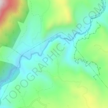 Grotta del Romito topographic map, elevation, terrain