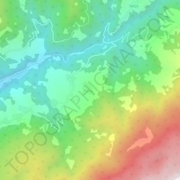 Koru topographic map, elevation, terrain