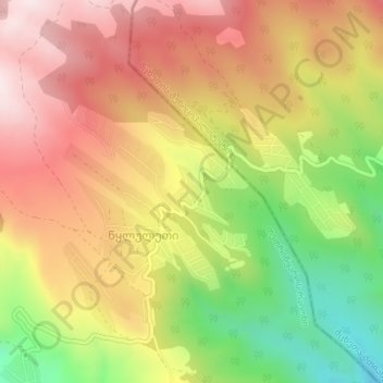 Asylum topographic map, elevation, terrain