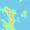 Linapacan topographic map, elevation, terrain