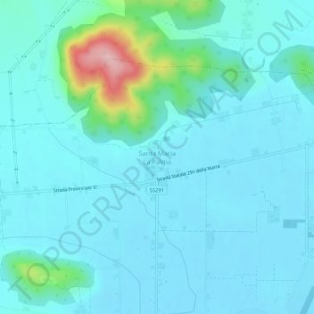 Santa Maria La Palma topographic map, elevation, terrain