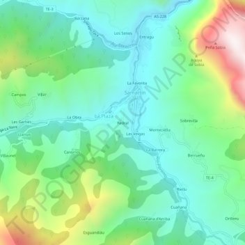 Redral topographic map, elevation, terrain
