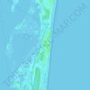 Port Barcarès topographic map, elevation, terrain