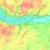 Les Bergeaux topographic map, elevation, terrain