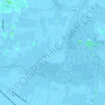 Bundesgaard topographic map, elevation, terrain