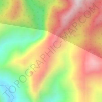Parque Arqueologico La Gaita topographic map, elevation, terrain