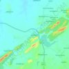 Jahazpur topographic map, elevation, terrain