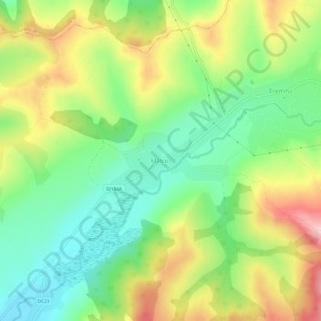 Mătrici topographic map, elevation, terrain